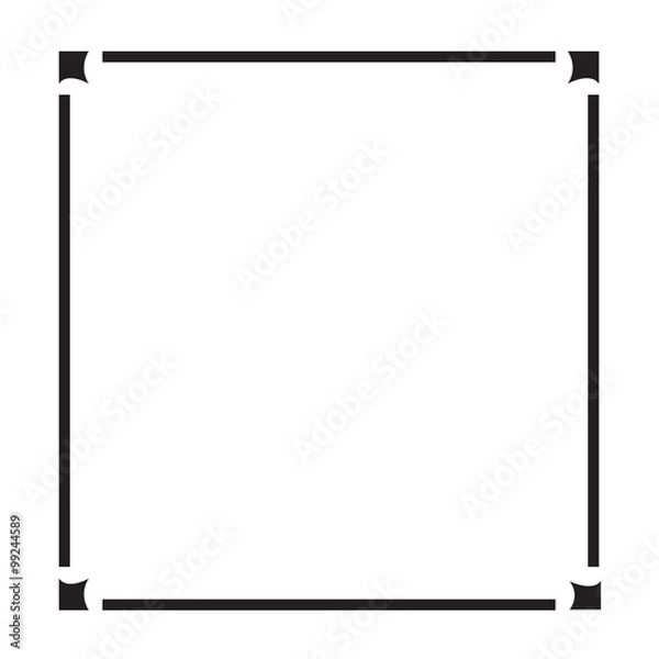 Fototapeta Frame border art Illustration design