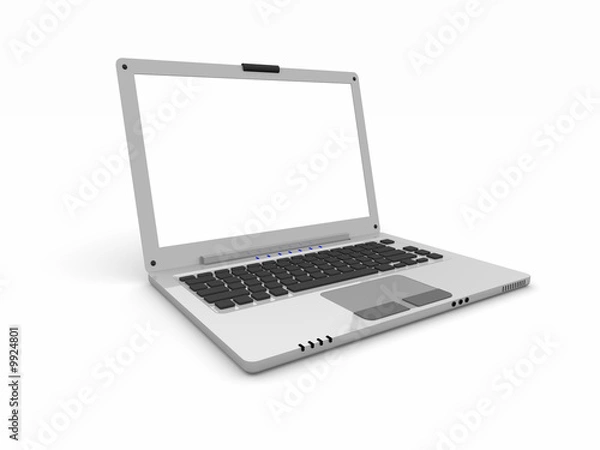 Fototapeta 3D notebook con schermo personalizzabile