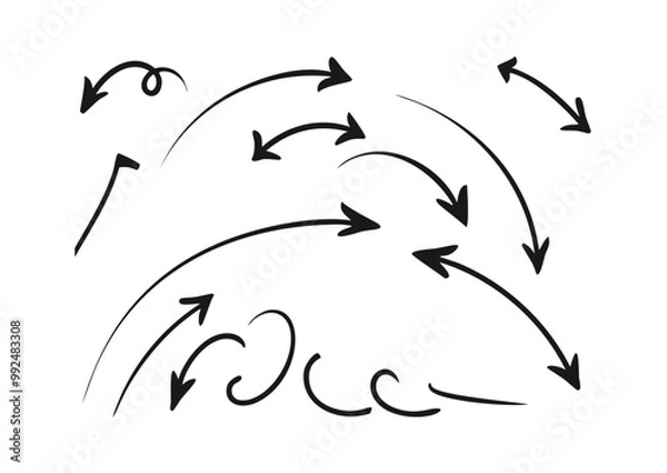 Obraz handwritten arrows