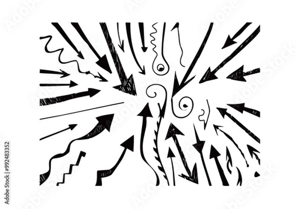 Obraz handwritten arrows