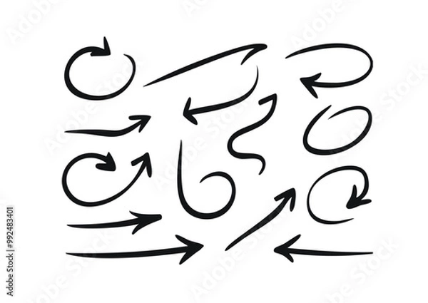 Obraz handwritten arrows