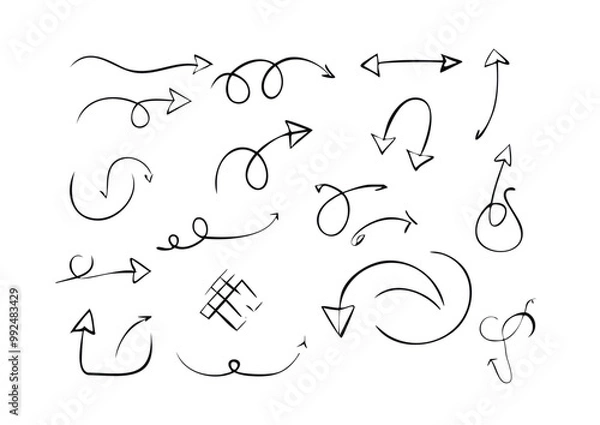 Obraz handwritten arrows