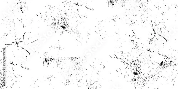 Fototapeta Surface dust and rough dirty wall background concept. Distress illustration simply place over object, Black and white grunge. Distress overlay texture.