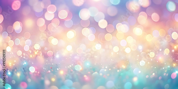 Fototapeta Abstract background with soft pastel colors and blurred lights, abstract, background, soft, pastel, colors, blurred, lights
