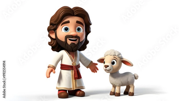 Obraz Jesus cartoon 3D image