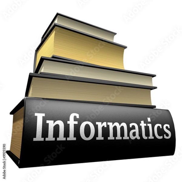 Fototapeta Education books - informatics