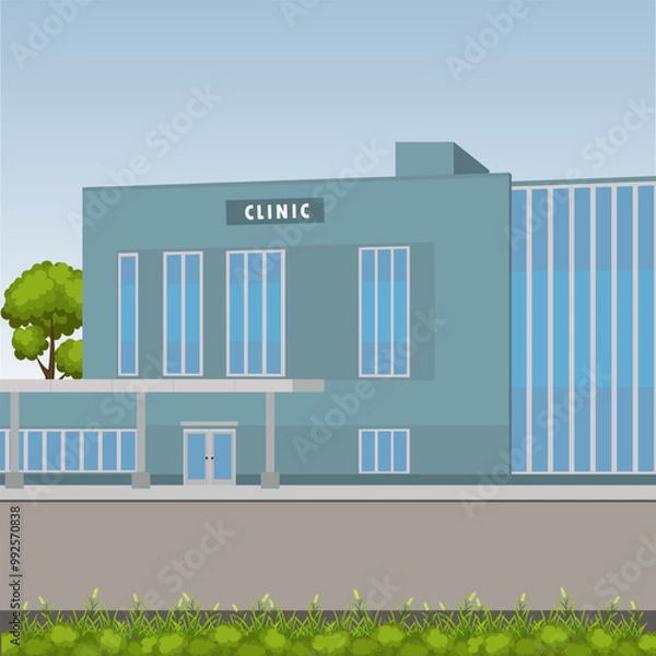 Obraz Clinic building vector