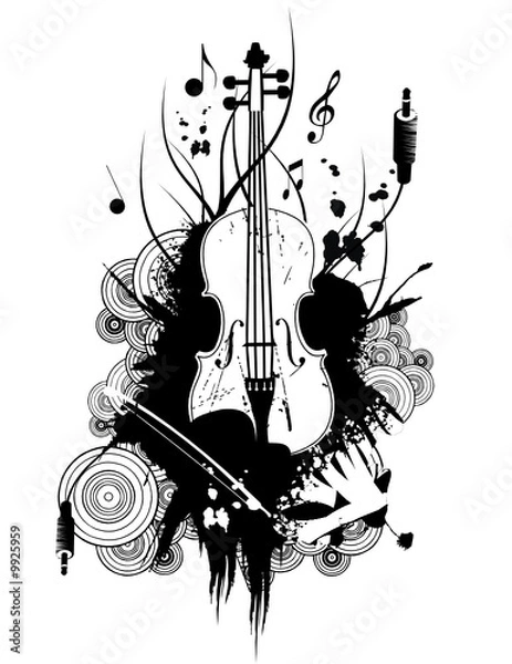 Fototapeta Violin Vector