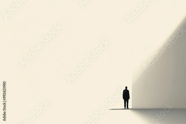 Fototapeta Minimalist Simplicity Clean Lines Negative Space Perspective