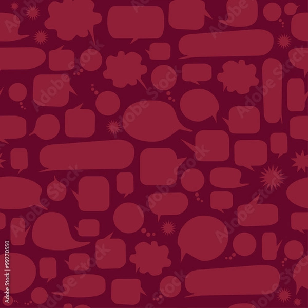 Fototapeta Speech bubbles seamless pattern