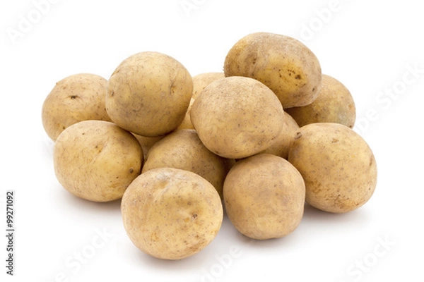 Obraz Potato isolated on white background close up.
