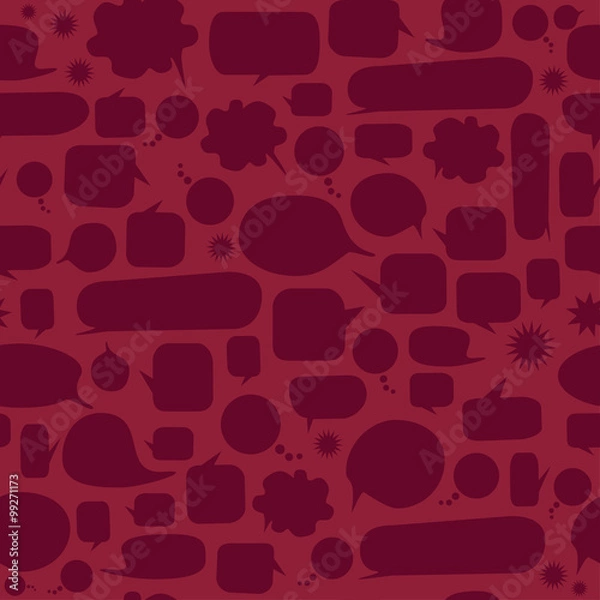 Fototapeta Speech bubbles seamless pattern