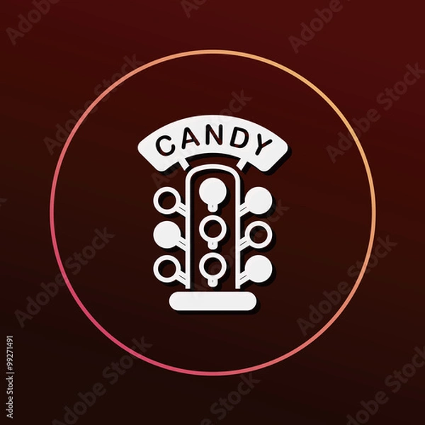Fototapeta candy icon