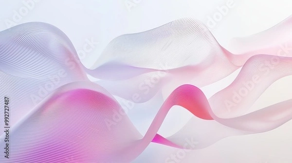 Fototapeta Minimalist 2D typography for '2025', using delicate