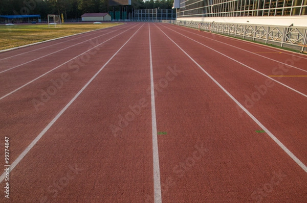 Obraz Беговая дорожка на стадионе.