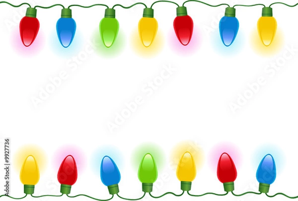 Obraz Christmas lights isolated. Vector format available