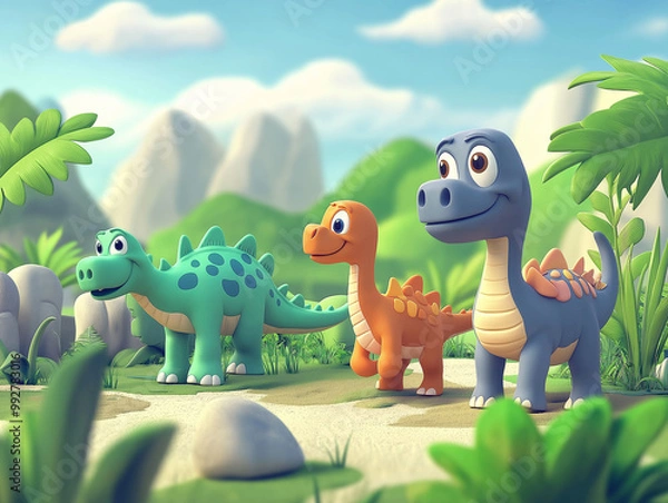 Fototapeta A background of anything cute and cartoon like