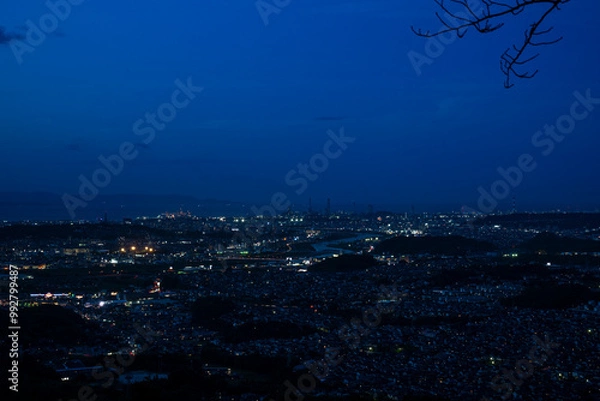 Obraz 霊山からの夜景　大分