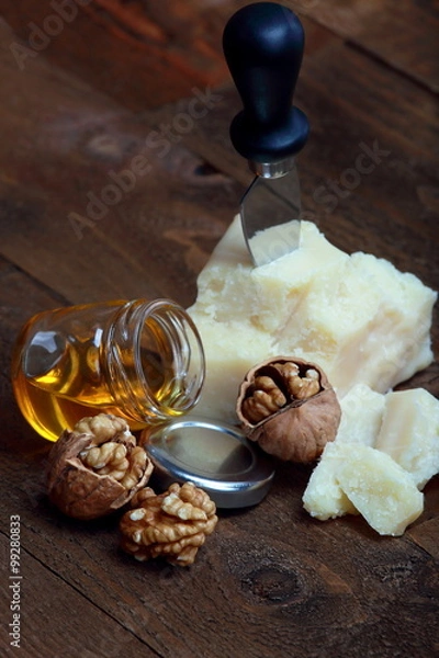 Obraz Parmigiano , noci e miele