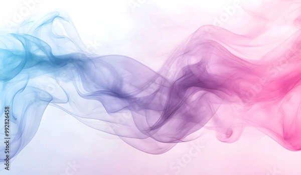 Fototapeta Abstract Colorful Gradient Waves on Soft Background Design