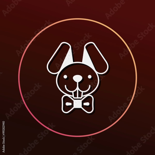 Fototapeta Easter bunny icon