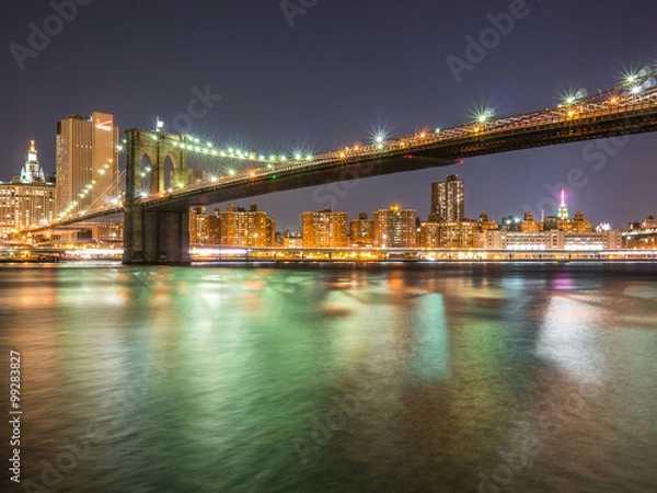 Fototapeta Brooklyn Bridge in Winter