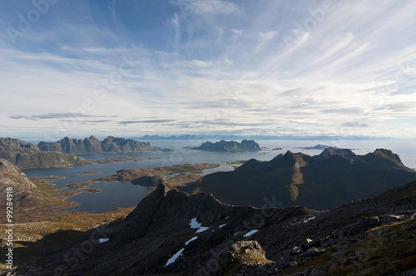 Fototapeta Lofoten islands, Norway / Lofoten is an archipelago and a traditional district in the county of Nordland, Norway.