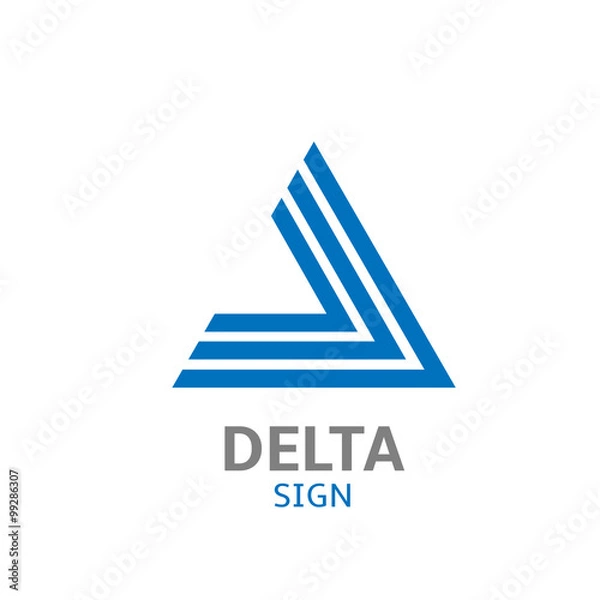 Obraz Delta logo sign