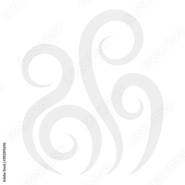 Fototapeta Curly Smoke Vector