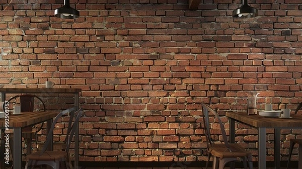Fototapeta Brick wall. Red burnt brick. Background or texture of blocks of different colors.