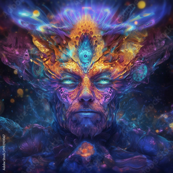 Fototapeta The Creator V2 - Abstract Space and Nebula Artwork