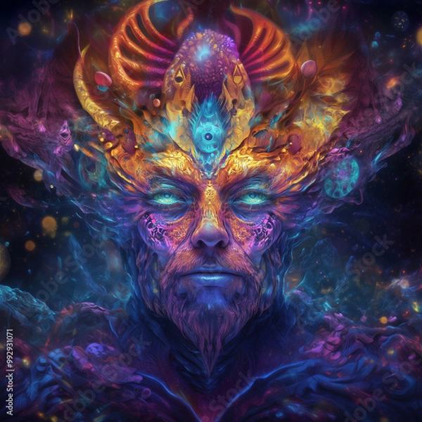 Fototapeta The Creator V1 - Abstract Space and Nebula Artwork