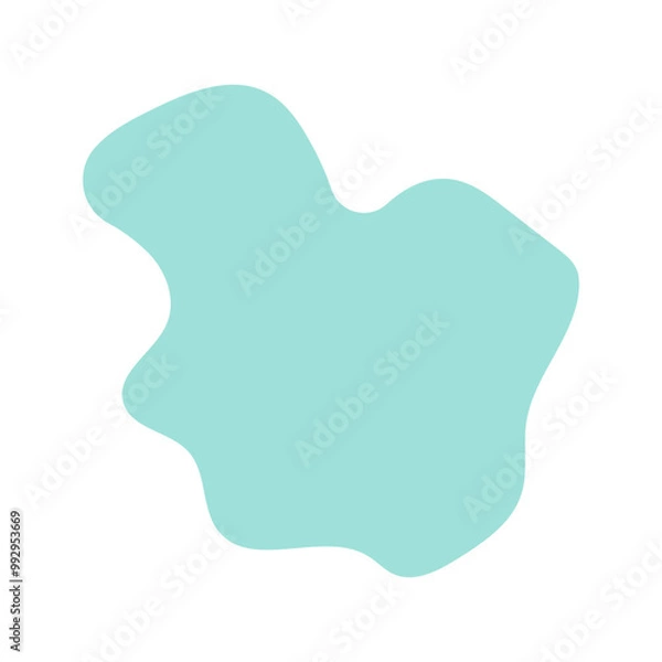 Obraz abstract blobs pastel blue for background