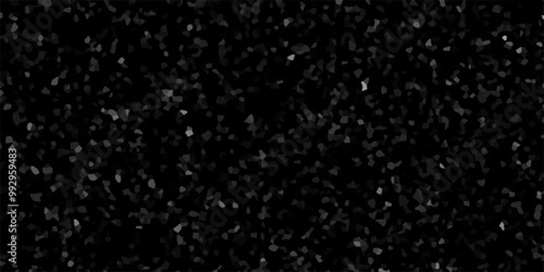 Fototapeta Wall terrazzo texture gray and white stone granite black background .Natural stone texture banner. Gray marble, matt surface, granite, ivory texture, ceramic wall and floor tiles.Geometric background.