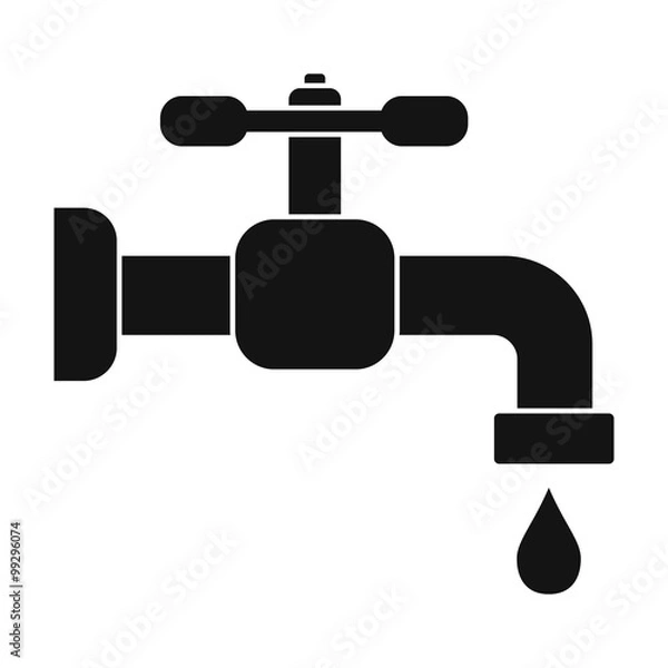 Fototapeta Water tap with knob