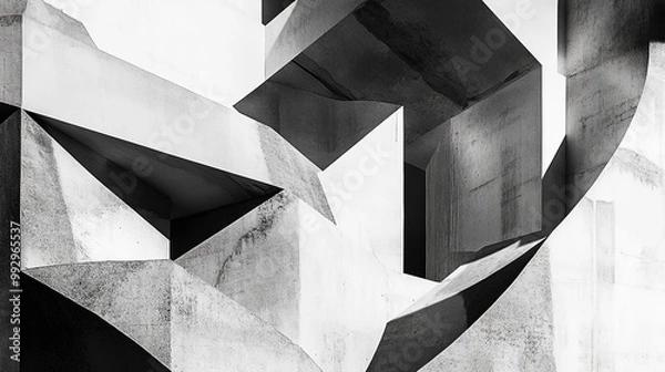Obraz An abstract composition of intersecting diagonal lines creating a sense of movement