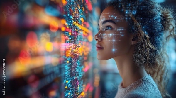 Obraz In the digital age, digital transformation strategies and IoT adoption are reshaping business ideas and enhancing global capabilities through technology.