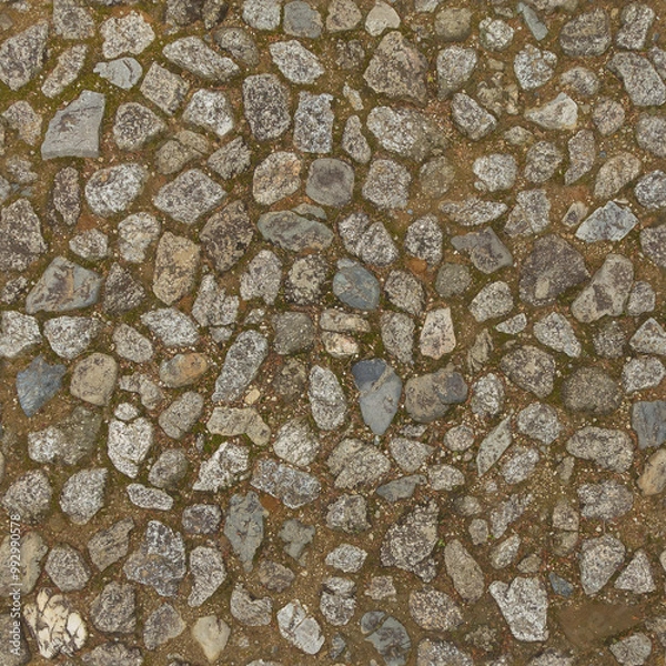 Fototapeta Cobble Floor (seamlessly tileable)