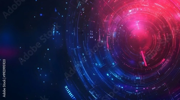 Fototapeta abstract technology communication concept vector background. 