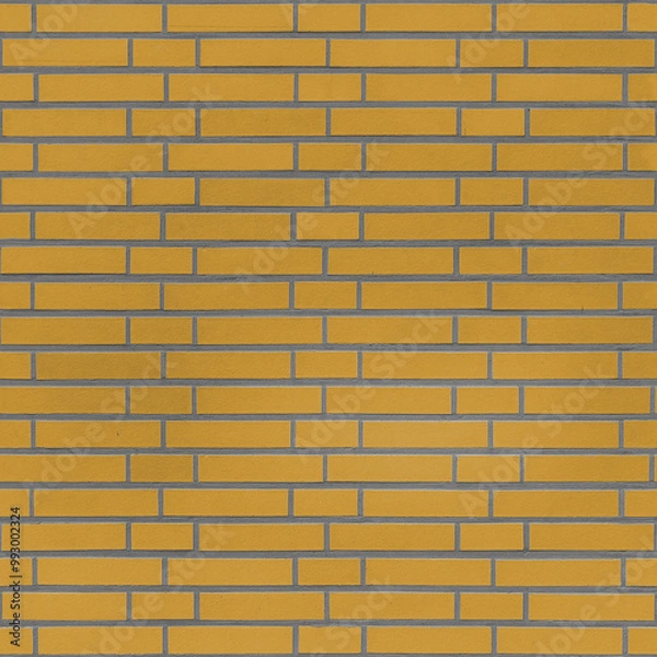 Obraz Yellow Brick Wall (seamlessly tileable)