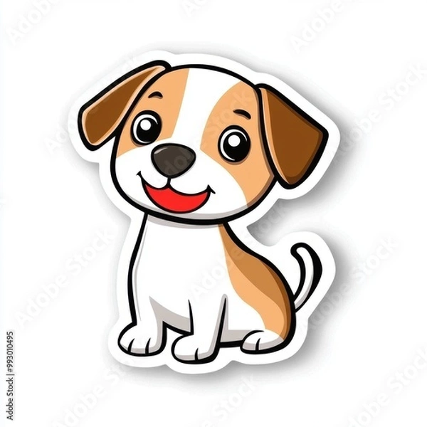 Obraz Cute Dog Cartoon.