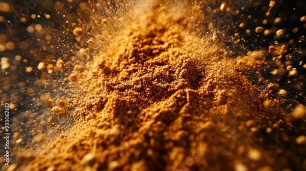 Fototapeta Spices Exploding Outward in Dynamic Burst