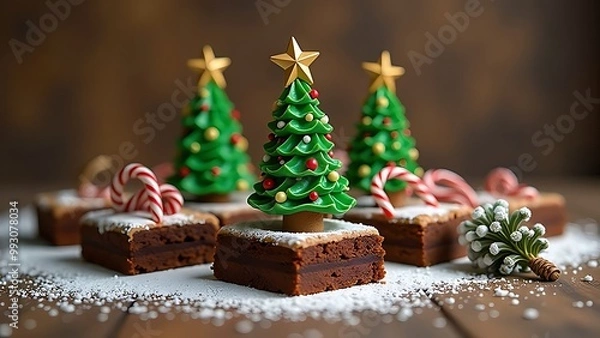 Obraz Brownies Christmas Trees