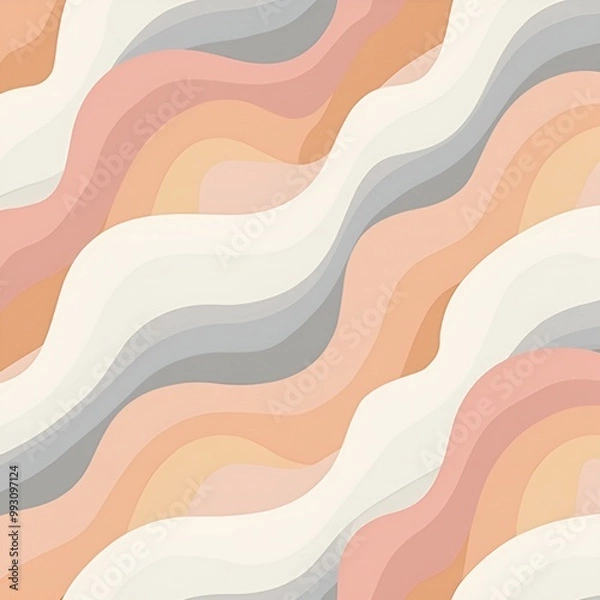 Obraz Curved Seamless Patterns
