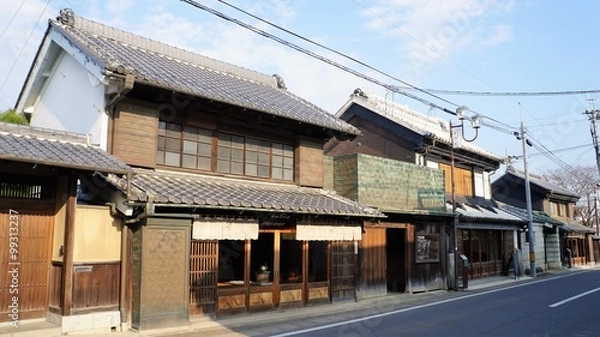 Obraz 茨城県結城市　登録有形文化財の見世蔵