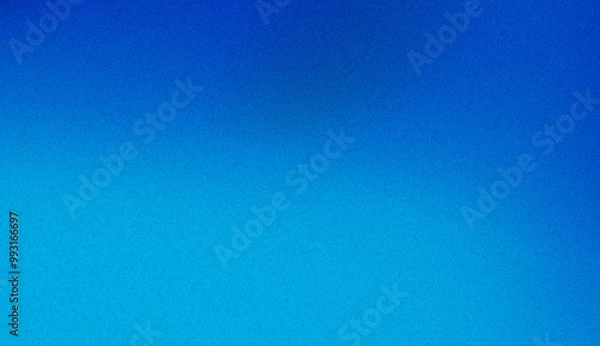Fototapeta Grainy sky blue gradient background, smooth noise texture cover header poster backdrop design