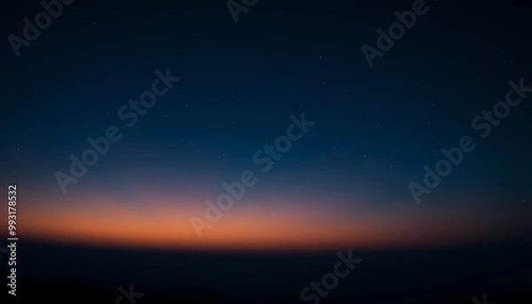 Fototapeta Blue to Gold Gradient with Shimmering Stardust for Cosmic Art Feel
