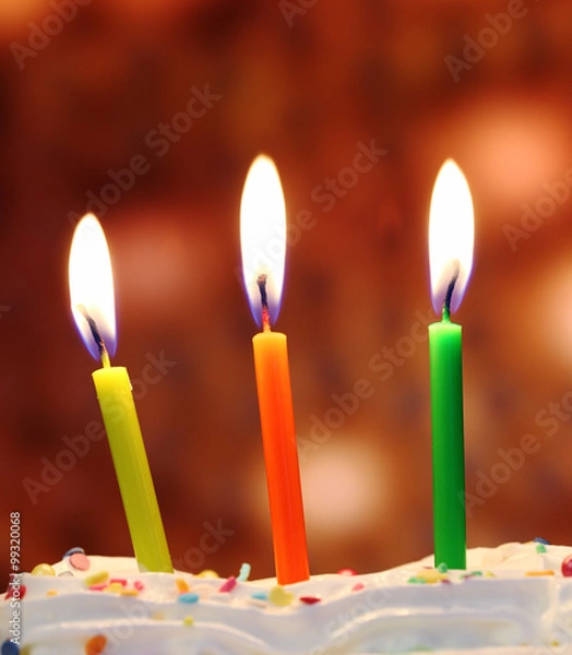 Fototapeta birthday candles