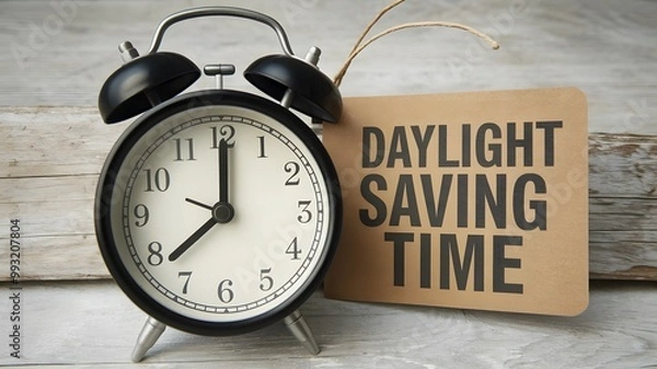 Fototapeta Daylight Saving Time Alarm Clock