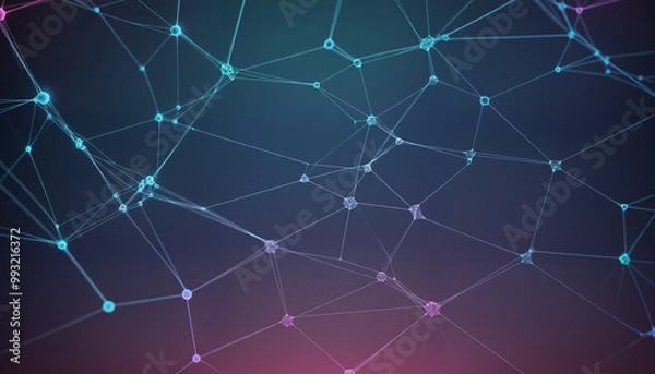Fototapeta abstract network of web connections, internet, deep web, colorful technology